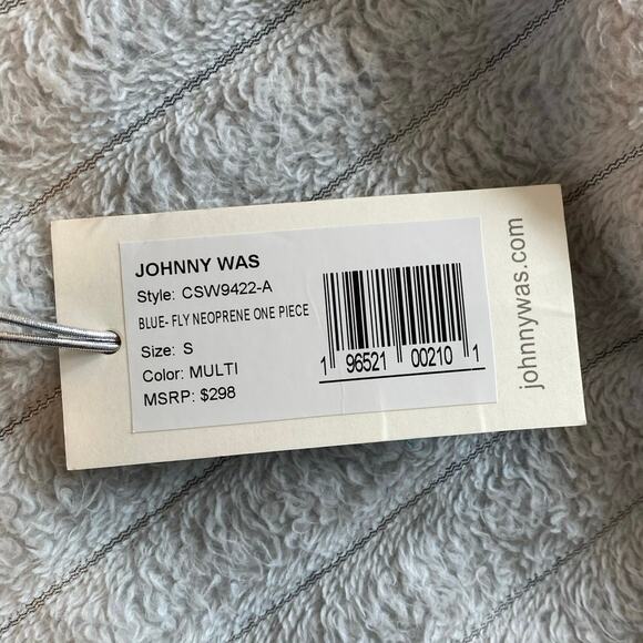 Johnny Was California Blue-Fly Neoprene Bodysuit/Swimsuit, Small - Picture 8 of 8